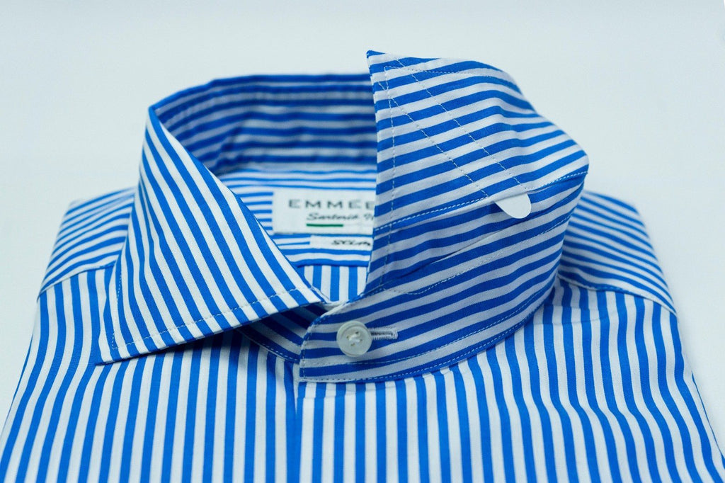 Camicia strisce bianche e blu deals