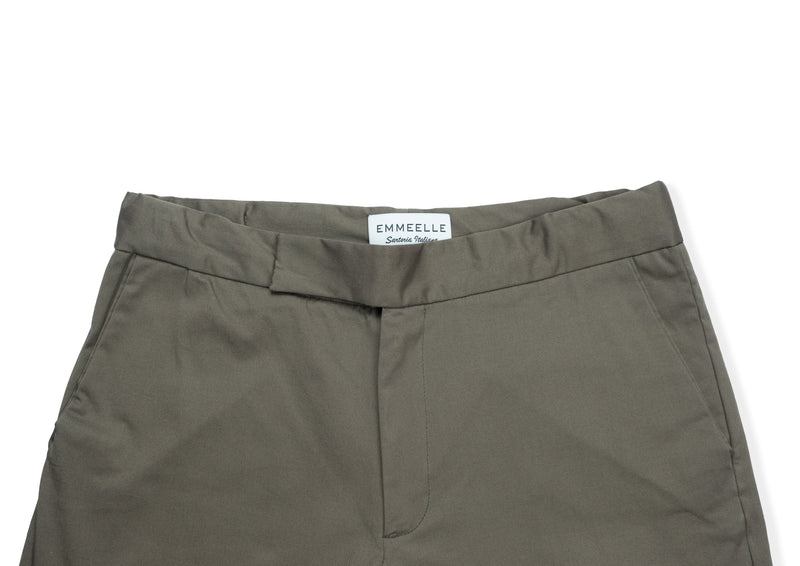 Active pantalone da uomo in cotone gabardine marrone pantaloni