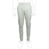 Active pantalone elegante uomo in cotone gabardine beige pantaloni