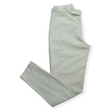 Active pantalone elegante uomo in cotone gabardine beige pantaloni