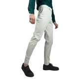 Active pantalone elegante uomo in cotone gabardine beige pantaloni