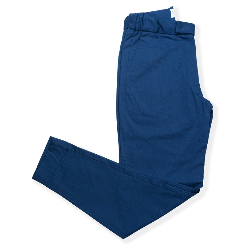 Active pantalone uomo cotone gabardine blu pantaloni