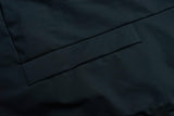 Cappotto uomo elegante invernale in tessuto tecnico nero cappotto