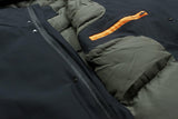 Cappotto uomo elegante invernale in tessuto tecnico nero cappotto
