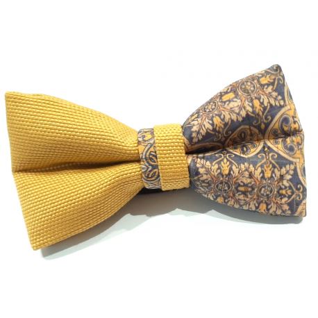 farfallino di legno e tessuto con maioliche papillon