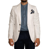 Giacca blazer in lino bianco - made in italy giacca