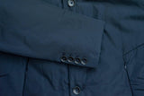Impermeabile uomo lungo blu trench