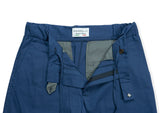 Active blue mens trousers gabardine cotton